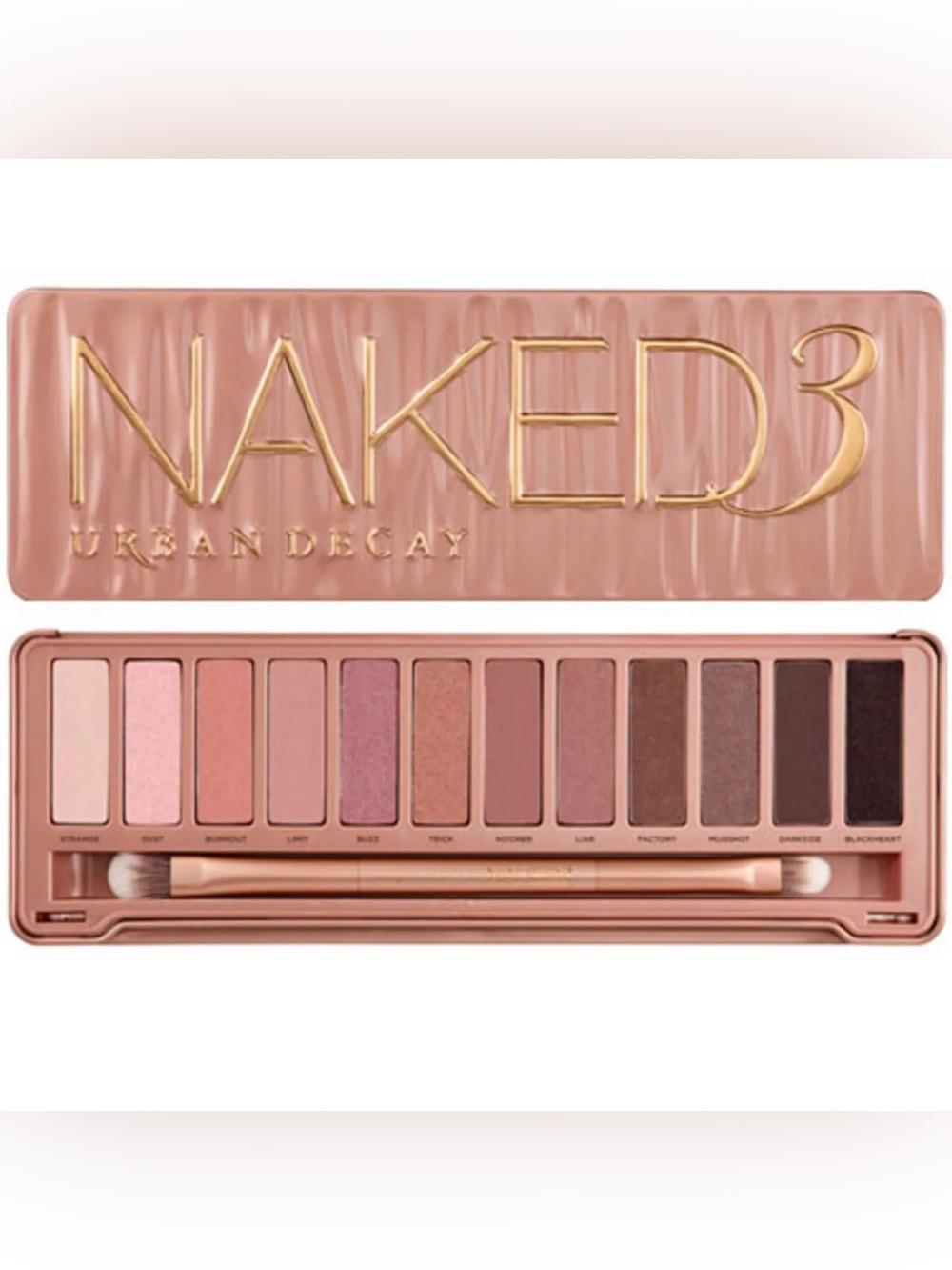 Urban Decay Naked3 Palette Pink Neutral Mauve Eyeshadow New